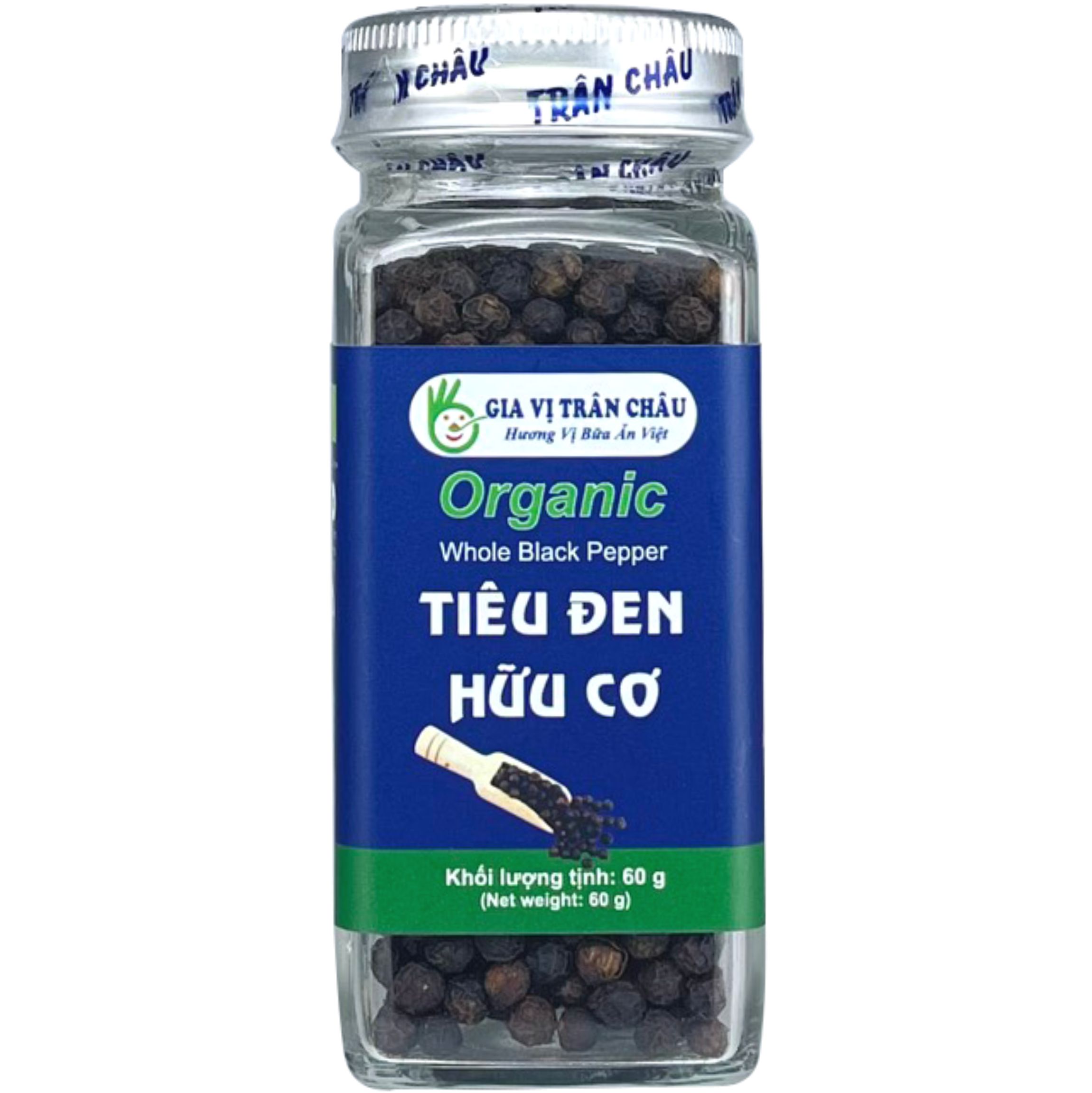 Tiêu Đen Hữu Cơ Trân Châu 60g